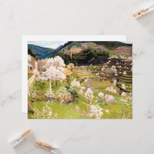 Rijtentuin op Mallorca Kaart (Voorkant / Achterkant in situ)