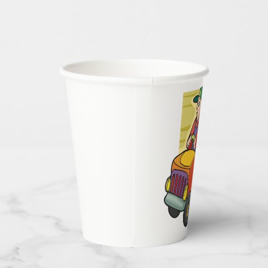 rijtuig voor Boerderij van landbouwer Papieren Bekers (Rechts)