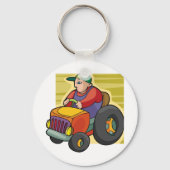 rijtuig voor Boerderij van landbouwer Sleutelhanger (Achterkant)