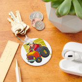 rijtuig voor Boerderij van landbouwer Sleutelhanger