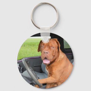 Rijvaardigheid Dogue de Bordeaux Sleutelhanger