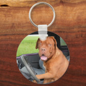 Rijvaardigheid Dogue de Bordeaux Sleutelhanger (Voorkant)