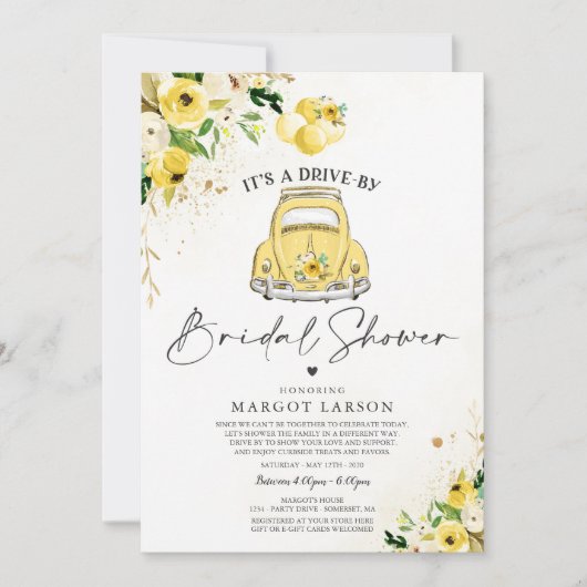 Rijvaardigheid en bediening met bridale douche kaart (Voorkant)