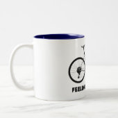 Rijvaardigheid en bediening tweekleurige koffiemok (Links)