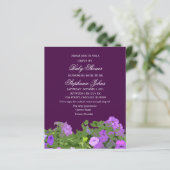 Rijvaardigheid en bediening van Baby shower Paarse (Staand voorkant)