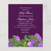 Rijvaardigheid en bediening van Baby shower Paarse (Voorkant)