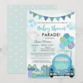 Rijvaardigheid en bediening van Baby showers Kaart (Voorkant / Achterkant)