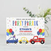 Rijvaardigheid en bediening van de Birthday Parade Kaart (Staand voorkant)