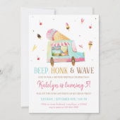 Rijvaardigheid en bediening van Ice Cream - uitnod Kaart (Voorkant)