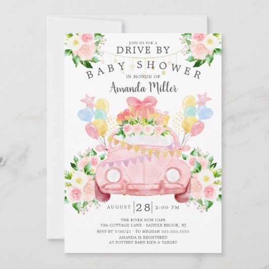 Rijvaardigheid en het Baby shower Kaart (Voorkant)