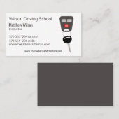 Rijvaardigheid en het gebruik van autosleutels visitekaartje (Voorkant / Achterkant)