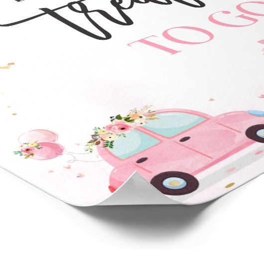 Rijvaardigheid en het gebruik van Baby shower Beha Poster (Hoek)