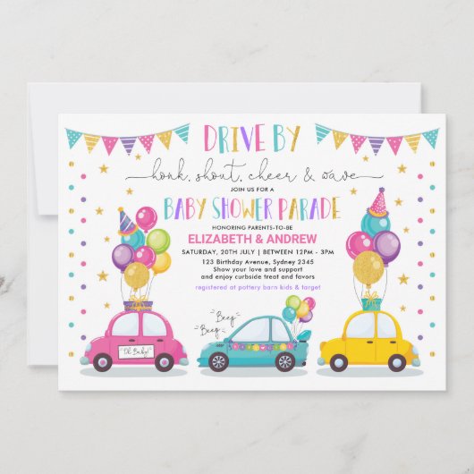 Rijvaardigheid en het gebruik van Baby shower Part Kaart (Voorkant)