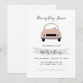 Rijvaardigheid en het gebruik van baby shower roze kaart (Voorkant / Achterkant)