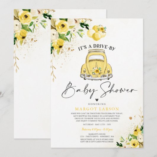 Rijvaardigheid en het gebruik van Baby showers Kaart (Voorkant / Achterkant)