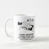 Rijvaardigheid en het gebruik van een leerschool koffiemok (Links)