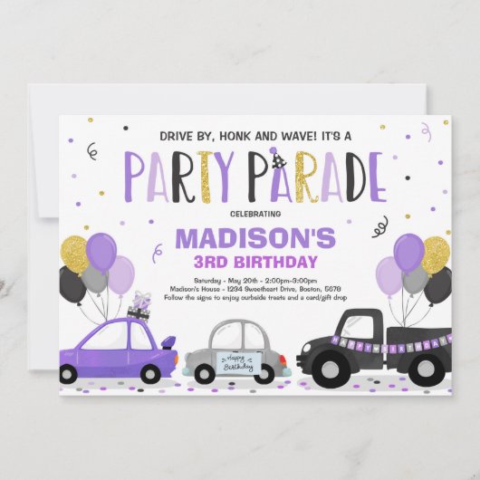 Rijvaardigheid en het gebruik van Paarse parade ti Kaart (Voorkant)