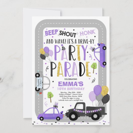 Rijvaardigheid en het gebruik van Paarse parade ti Kaart (Voorkant)