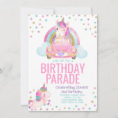 Rijvaardigheid en het gebruik van Unicorn Birthday Kaart (Voorkant)