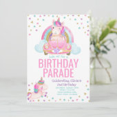 Rijvaardigheid en het gebruik van Unicorn Birthday Kaart (Staand voorkant)