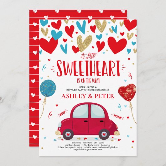 Rijvaardigheid en het gebruik van Valentijn Baby s Kaart (Voorkant / Achterkant)