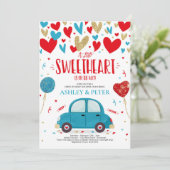 Rijvaardigheid en het gebruik van Valentijn Baby s Kaart (Staand voorkant)