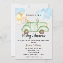 Rijvaardigheid met Baby shower-uitnodiging