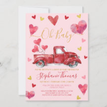 Rijvaardigheid met roze Valentijn Baby shower met 