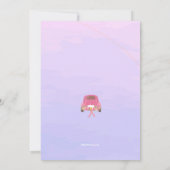 Rijvaardigheid op Baby shower Kaart (Achterkant)