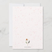 Rijvaardigheid op Baby shower Waterverf Flowers Ui (Achterkant)