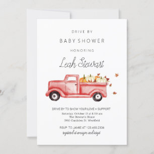 Rijvaardigheid per Herfst Baby shower Uitnodiging