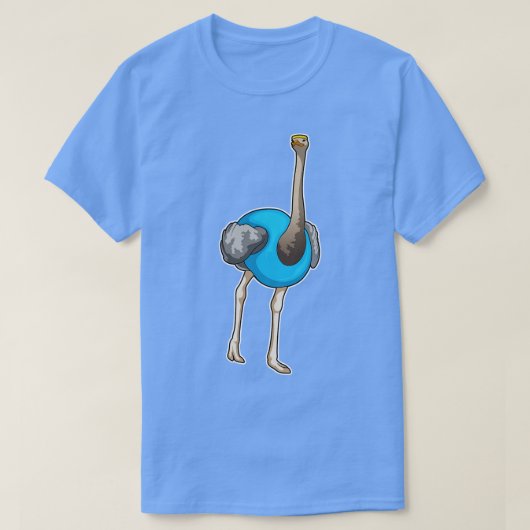 Rijvaardigheid struisvogels t-shirt (Design voorkant)