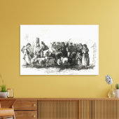 Rijvee voor huur canvas afdruk (Insitu (Woonkamer))