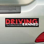 Rijverbod? Bumpersticker (Op auto)