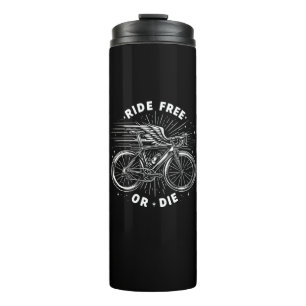 Rijvrij of sterven fietsen thermosbeker
