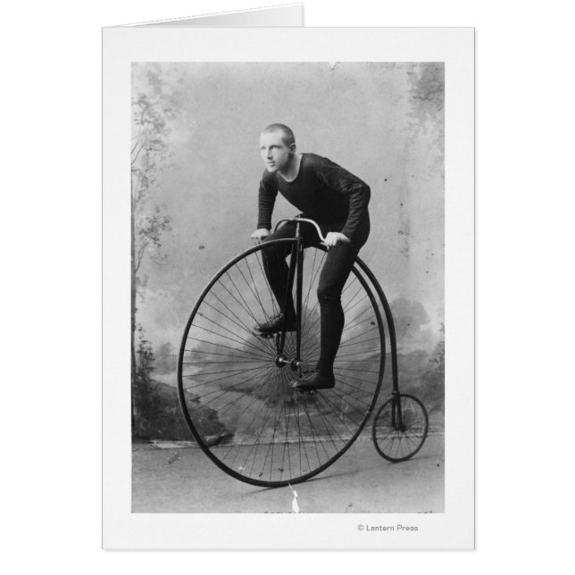 Rijwiel met groot voorwiel (Voorkant)