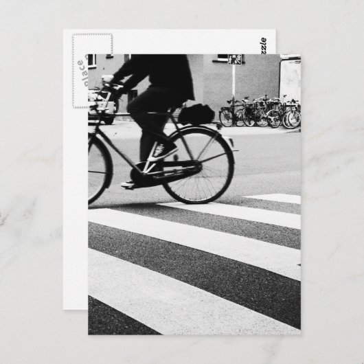 Rijwiel op de stoep briefkaart (Voorkant / Achterkant)