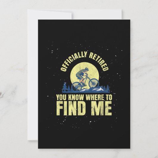 Rijwielfietsen met fietsen in het gebergte, in rus bedankkaart (Voorkant)