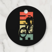 Rijwielfietsen op de weg bedankjes labels (Achterkant)