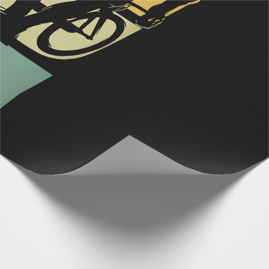 Rijwielfietsen op de weg cadeaupapier (Hoek)