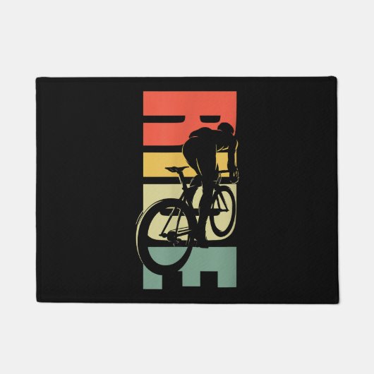 Rijwielfietsen op de weg deurmat (Voorkant)