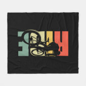 Rijwielfietsen op de weg fleece deken (Voorkant (Horizontaal))