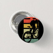 Rijwielfietsen op de weg ronde button 3,2 cm (Voorkant /achterkant)