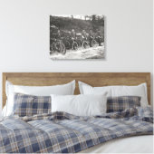 Rijwielpolitie, 1915.  foto canvas afdruk (Insitu (Slaapkamer))