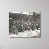 Rijwielpolitie, 1915.  foto canvas afdruk (Voorkant)