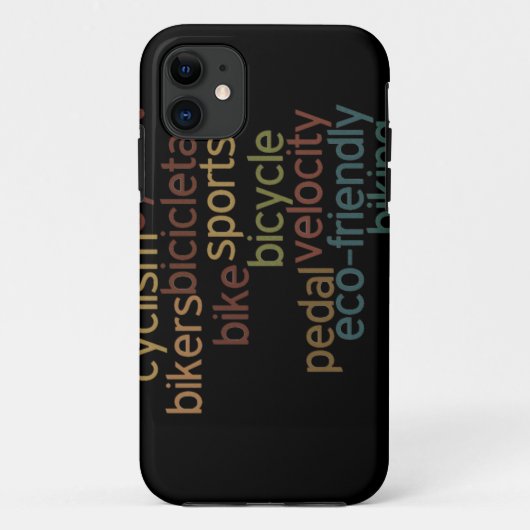rijwielwoordwolk Case-Mate iPhone case (Achterkant)