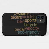 rijwielwoordwolk Case-Mate iPhone case (Achterkant (horizontaal))