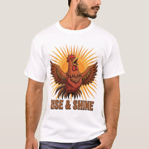 RIJZEN & SCHIJNEN Grappig Kip T-shirt