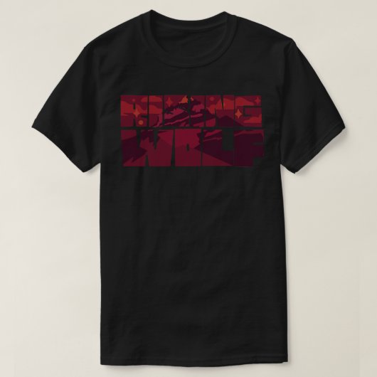 rijzende wolf t-shirt (Design voorkant)