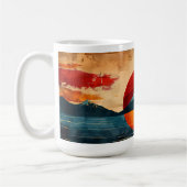 Rijzende zon - Design 2 Koffiemok (Links)